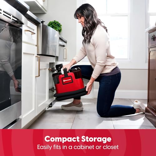 Image of Vacmaster Portable Carpet Upholstery Cleaner, with 15Kpa Suction, Self-Cleaning Tool and 3.5 inch Tough Stain Tool, Compact Stain & Odor Remover