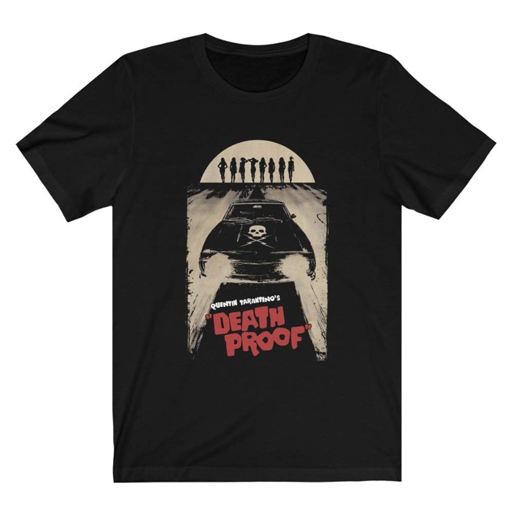 Mod.4 Death Proof Stuntman Mike Car Skull Quentin Tarantino Retro Vintage Movie Driving School Camiseta T-Shirt (XL)