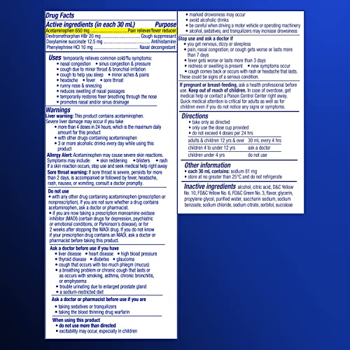 Vicks Nyquil Severe Cold And Flu Relief Liquid Medicine, Maximum Strength, 9-Symptom Nighttime Relief For Headache, Fever, Sore Throat, Nasal Congestion, Sinus Pressure, Runny Nose, Cough, 8 Fl Oz #TOP1
