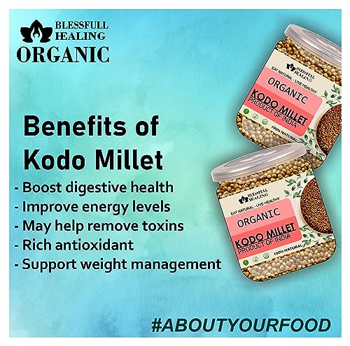 Blessfull Healing Organice KODO MILLET 1 lb (453 Gram) image 5