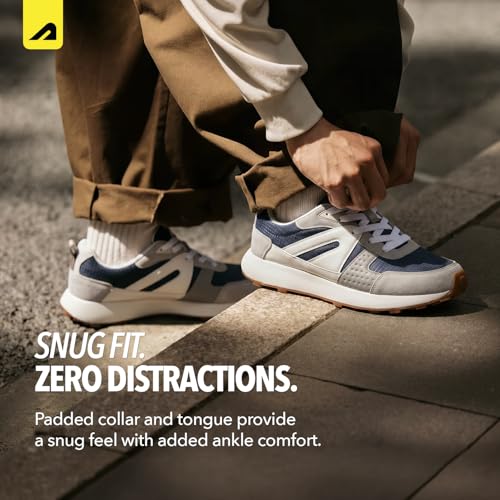 Image of Boldfit Ryder Sneakers for Man Premium PU Upper, Breathable Lightweight Mens Casual Shoes Anti-Slip TPR Sole Walking, Office, Gym Shoes & Everyday Wear Footwear
