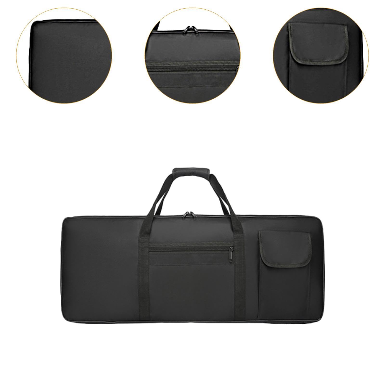 perfeclan Custodia per pianoforte elettrico, custodia per tastiera da 88 tasti con tasca imbottita, borsa per studio musicale, tour, concerti, L