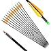 ANTSIR 30 Archery Target Arrow-Hunting Arrow for Adult and Youth Practice,with Double Shaft Steel Field Tip for Compound & Recurve Bow(Pack of 12)