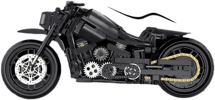 KeKeDuo Technik Motorrad Bausteine Supermotorrad, 586 Klemmbausteine Technik Rennen Superbike Modellbausatz Kompatibel mit Andere Marken