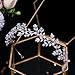Jorsnovs Fashion Bridal Headpieces for Wedding Bride Hair Accessories Cubic Zirconia Headbands for Women CZ Birthday Gifts