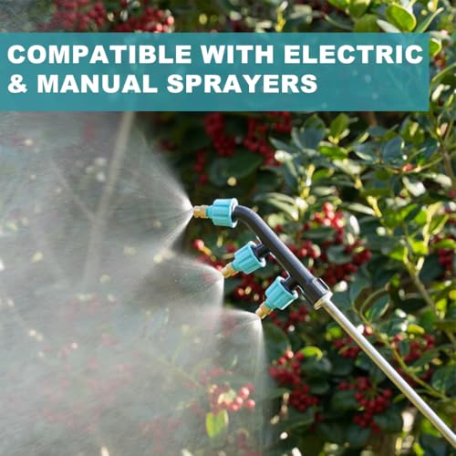 Image of HASTHIP 3Pcs Garden Sprayer Nozzle, Agricultural Sprayer Nozzles, Multi-Porous Garden Spray Pump-Outdoor Water Spray Nozzle for Plants, Gardening Sprayer Accessories