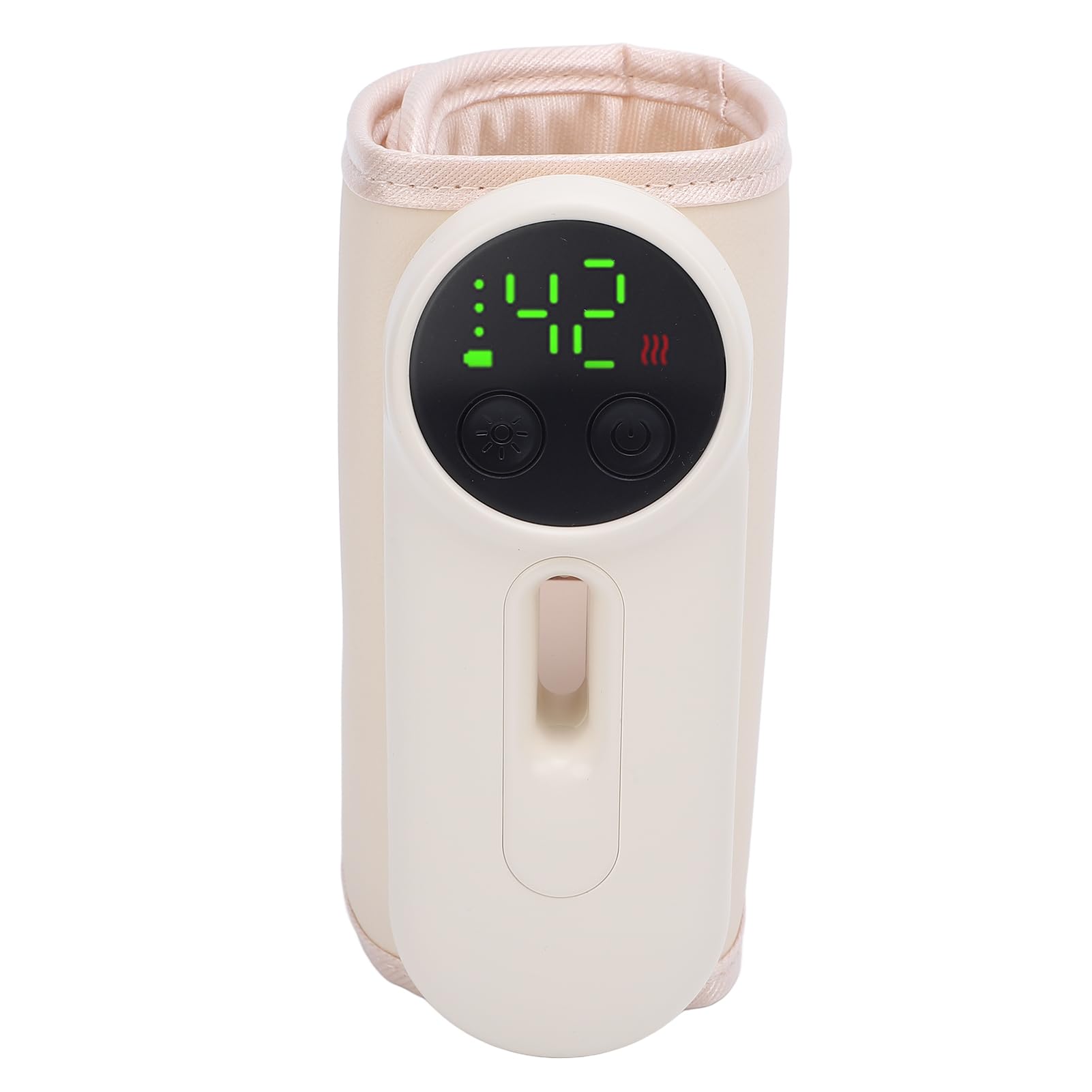 Scaldabiberon Portatile, Scaldalatte Materno Ricaricabile con Controllo Accurato della Temperatura, Riscalda Fino a 107,6°F in 15-20 Minuti, Luce Notturna per Viaggi e Allattamento Notturno
