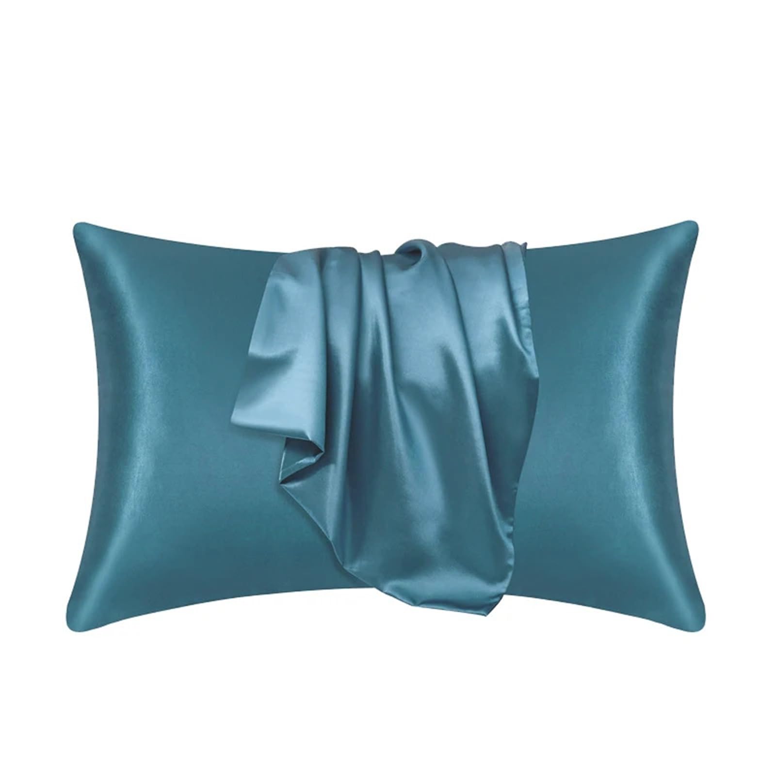 LYXYGMV Silk Pillow Cover Silky Satin Case Comfortable Home Decor for Bedrooms(Lavender blue,1PCx51x66cm(20x26in))