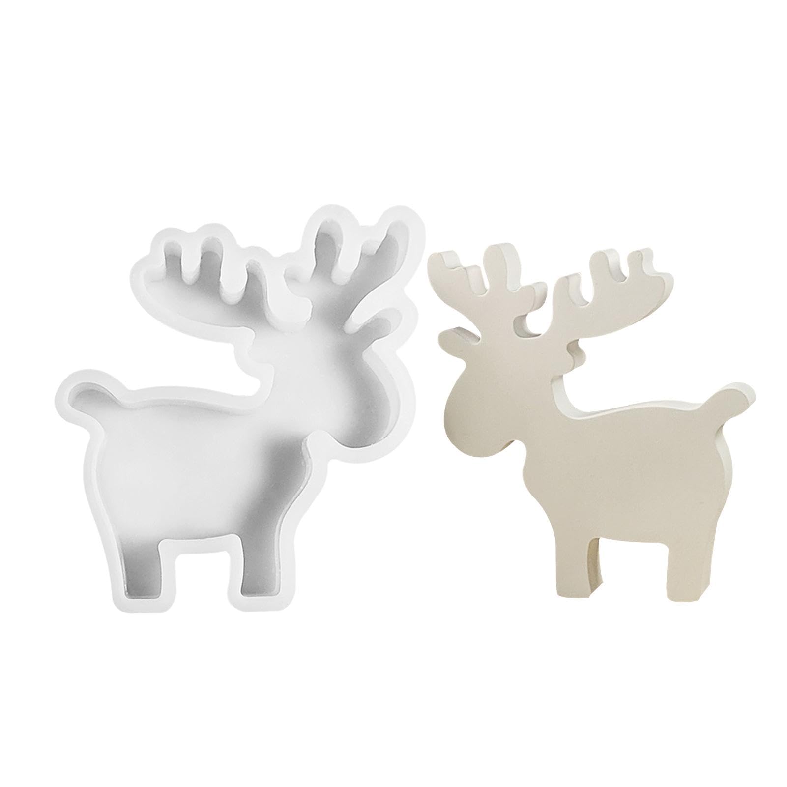 Stampo In Silicone Per Candela A Forma Di Cervo Di Natale – Fai Da Te 3D - 2