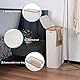 efluky Wäschekorb Schmal 63L, Schlanker Wäschekorb mit Deckel, Beige Faltbare Wäschebehälter mit Bambusgriffen und abnehmbarem Beutel für Waschküche, Schlafzimmer, Badezimmer