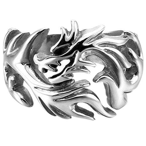 Myginie.in Hollow Dragon Beast Ring for Men Silver (B0C3MNQ287) Amazon Price History, Amazon Price Tracker