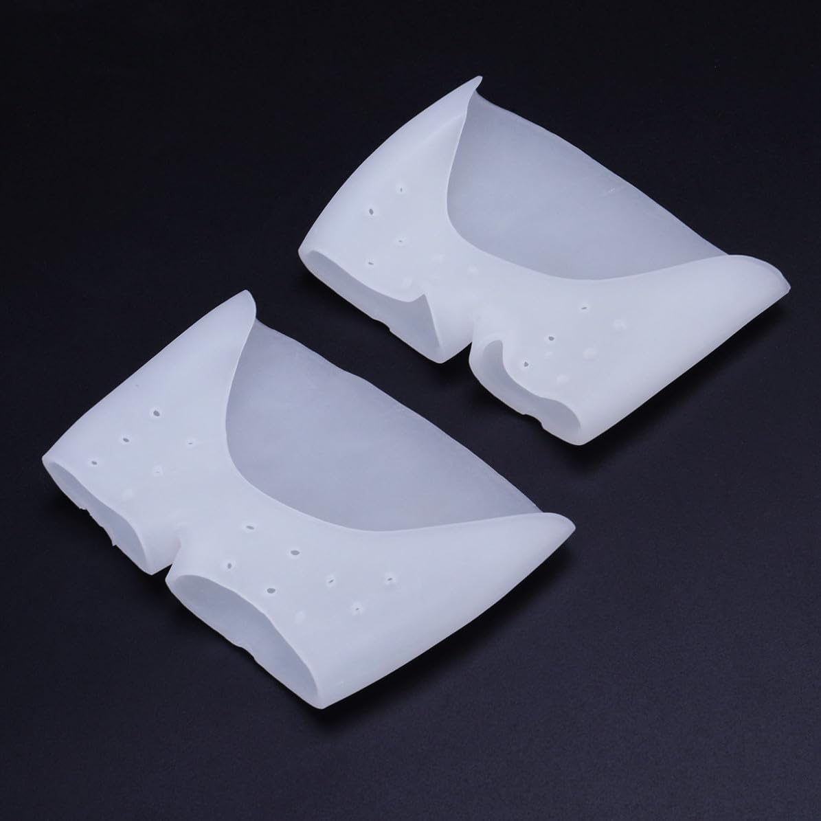 Silicone Metatarsal Pads Pair White Reusable Support Sleeves