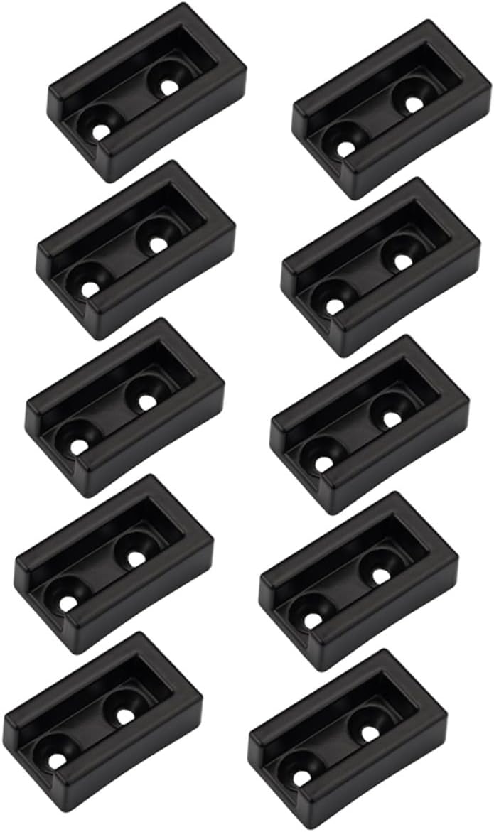VICASKY 10pcs Aluminum Alloy Wardrobe Closet Rod Brackets Heavy Duty Clothes Rod Seat Holder Anti-Rust Support for Closet Laundry Clothing Storage