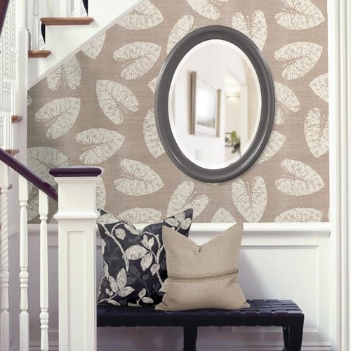 Image of Howard Elliott Collection George Oval Glossy Charcoal Wall Mirror, Oval Bevelled Hanging Wood Framed Vanity Mirrors for Home Decor, Living Room, Bathroom, Bedroom, or Hallway, 25 x 33 Inch