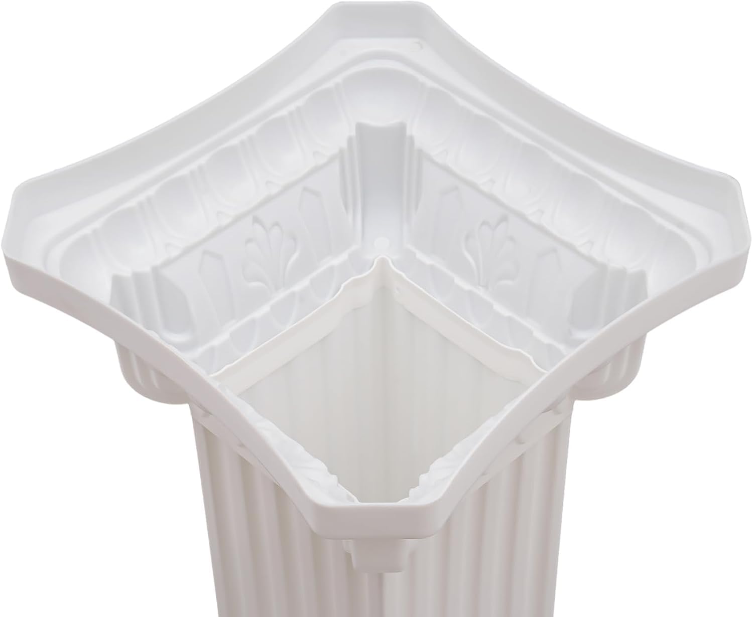 4 Colonne Romane Bianche Alte 88 Cm (2,9 Piedi) per Matrimoni - Pilastri Decorativi per Matrimoni, Feste Ed Eventi - Eleganti Piedistalli Floreali per Centrotavola Mozzafiato White