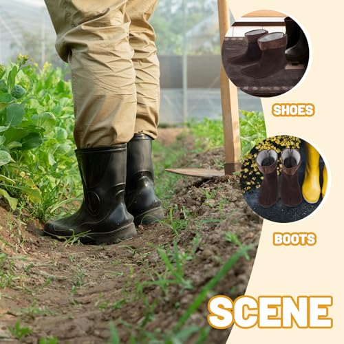 1 Pair Boot Warm Liner Fleece Rain Boots Socks Hunter Boot Socks Boot Cuffs Socks Plush Warm Boot Socks Winter Shoes Detachable Warm Lining for Women Men 10.22 x 6.68 inch4