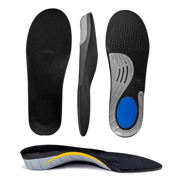 GenericOrthotic Insoles Arch Support, Soft Plantar Fasciitis Insoles, Full-Length Shock Absorption Cushioning Function Inserts for Flat Feet, Heel Spurs Foot Pain, overpronation for Men Women (S (35-40))