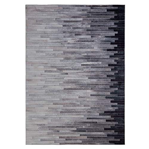 Flair Rugs Dakota Porter - Alfombra sintética (120 x 170 cm), color gris Cover