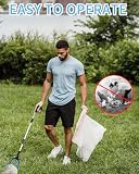FAOKZE 110cm Składany chwytak, szczypce chwytające dla seniorów, szczypce do śmieci, aluminiowe szczypce chwytakowe, składane chwytaki z magnetycznymi końcówkami, chwytak do zbierania śmieci