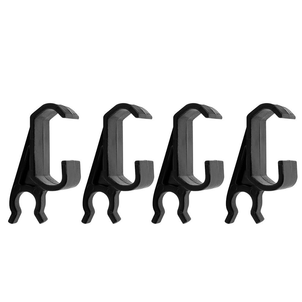 Tonneau Cover Clamps Replacement Parts for MX4 Truck Bed Cover – Premium Plastic, Black, 4-Pack