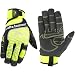 Wells Lamont 7674L High Visibility Synthetic Leather Work Gloves, Large