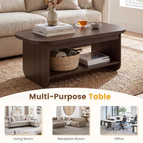 Giantex Oval Coffee Table 47