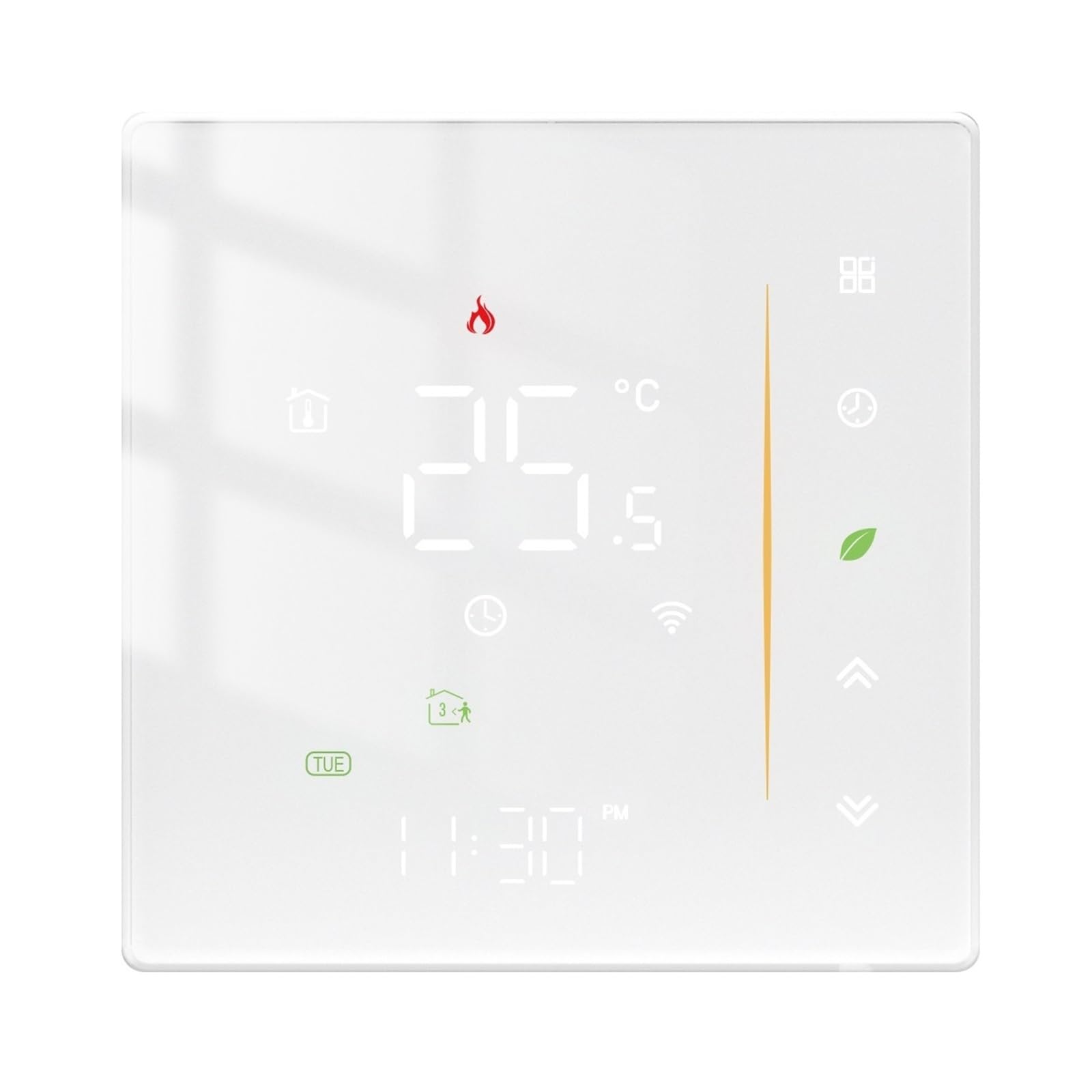Termostat WiFi Bezprzewodowy regulator temperatury w pomieszczeniu wody/elektrycznego ogrzewania podłogowego Kocioł gazowy Wilgotność APP Praca Informacja O ZgodnośCi(WHT-006-GB-WH-MS)