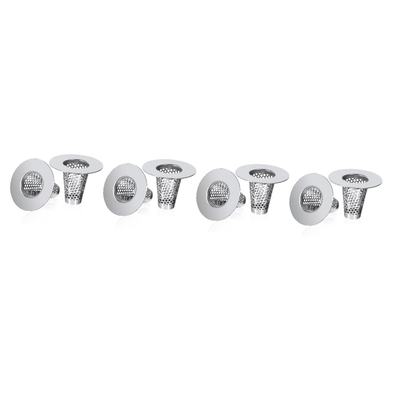 jojofuny 24stücke Abflusssiebe Effektive Haarfänger Für Und Waschbecken Mesh-Design Einfache Installation Und Einsetzbar Für Küche Bad Und Wc