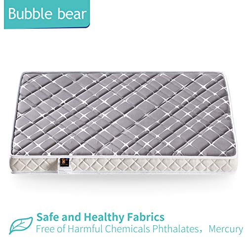 Bubble bear Manual 3D Design Crib and Toddler Mattress,Firm and Safe, Not Easy to Collapse,52” x 27.6” x 5” Fits… - Image 3