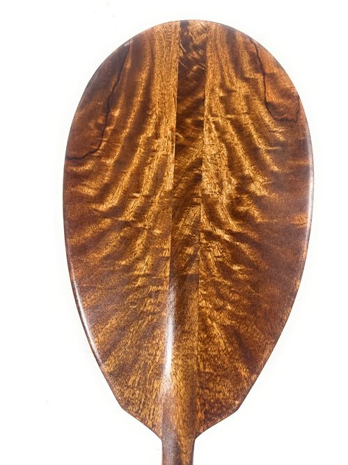 Tikimaster Unique Curly Mango Canoe Paddle 60 inches - Made in Hawaii | #KOA7477