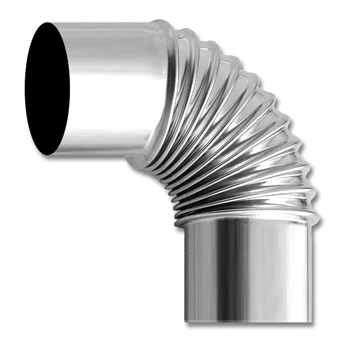 Przyłącze wody kuchennej, Kolano kominowe odporne na ciepło, kolano z gwintem 50-120 mm(5cm)