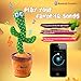 Dancing Cactus Smart Toy, Bluetooth Rechargeable Talking Singing Mimicking Repeating Cactus Mimic Toy Gifts for Baby