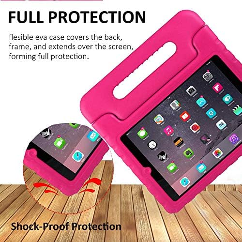 Surom Kids Case for iPad 2 3 4 - Light Weight Shock Proof Convertible Handle Stand Kids Friendly for iPad 2, iPad 3rd generation, iPad 4th generation Tablet - Rose Pink