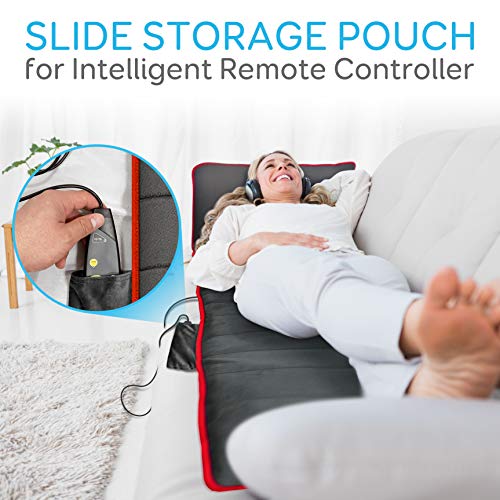 Serenelife Full Body Vibrating Massage Mat - Massaging Heating Pad, Massage Mattress Cushion W/ 10 Vibrating Motors, Warming Back Massager Mat, Relieves Stress & Muscle Pain Slmpdmsg45 #TOP6