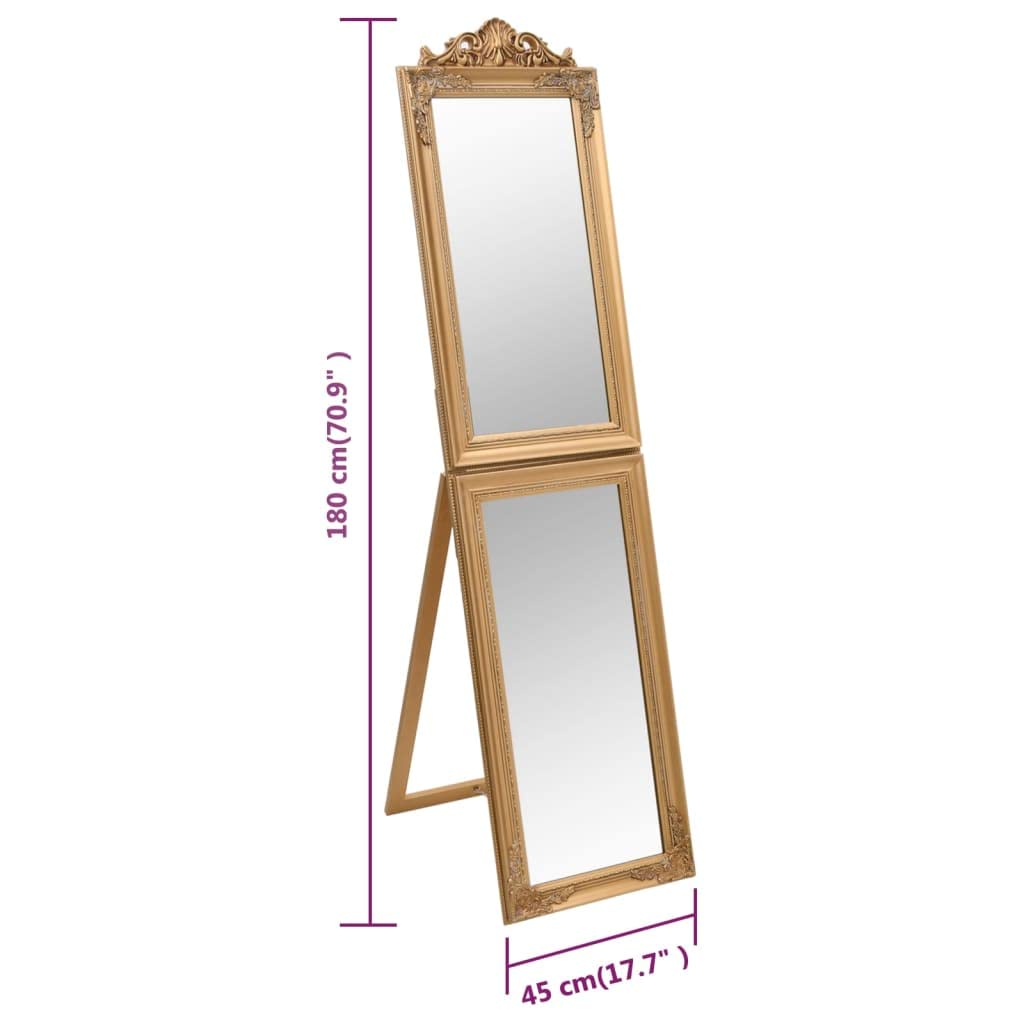 Lustro stojące Golden 45 x 180 cm