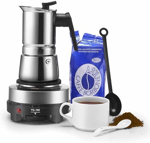 Mini estufa, 500W portátil diseño multifunción mini estufa eléctrica, adecuada para la sopa y la papilla, disipación rápida de calor (enchufe de EE.