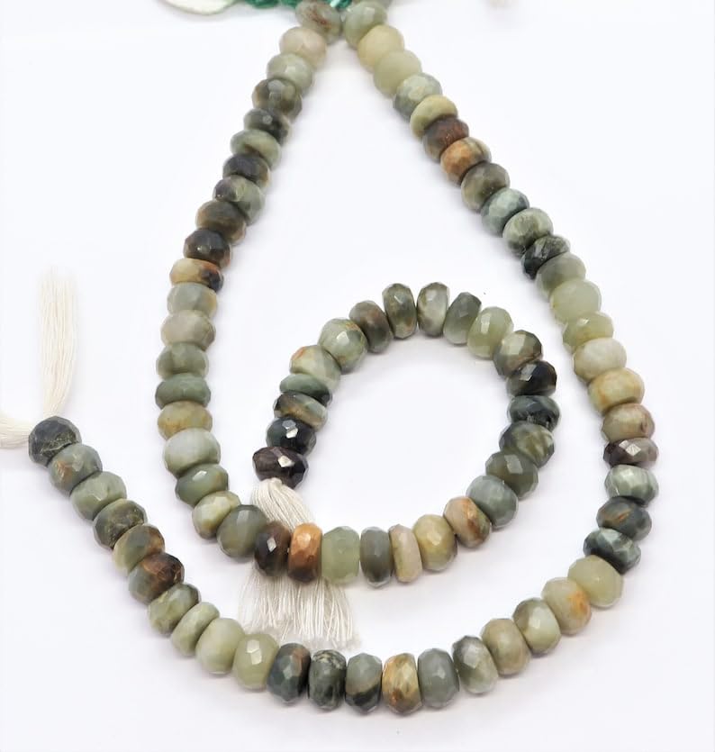 Perles naturelles vertes AAA à facettes : le cadeau idéal pour créateurs de bijoux
