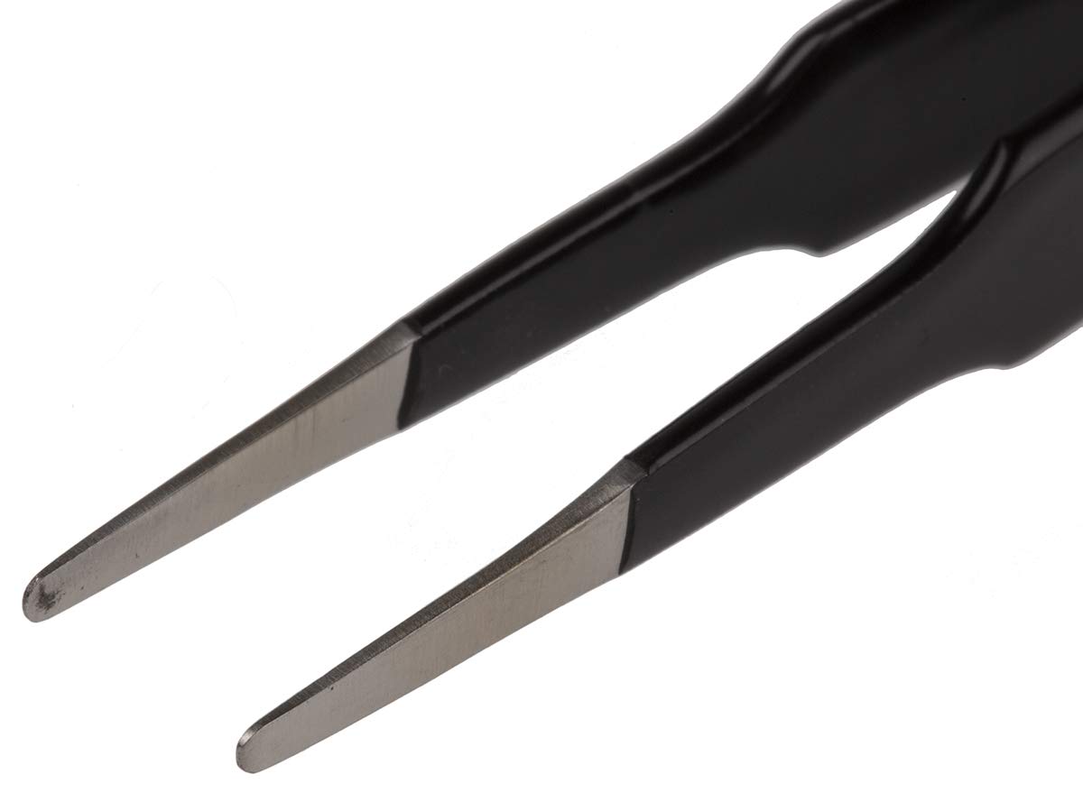 RS PRO 2A.SA.NE pęseta ze stali nierdzewnej, 120 mm, antymagnetyczna, zabezpieczona przed ESD