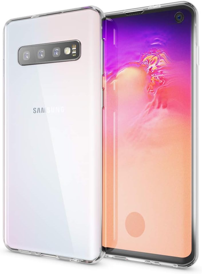 NALIA 360 Degree Case Compatible with Samsung Galaxy S10, Protective Silicone Full Cover Front & Back Mobile Phone Bumper with Screen Protector, Ultra Thin Shockproof Complete Coverage - Transparent