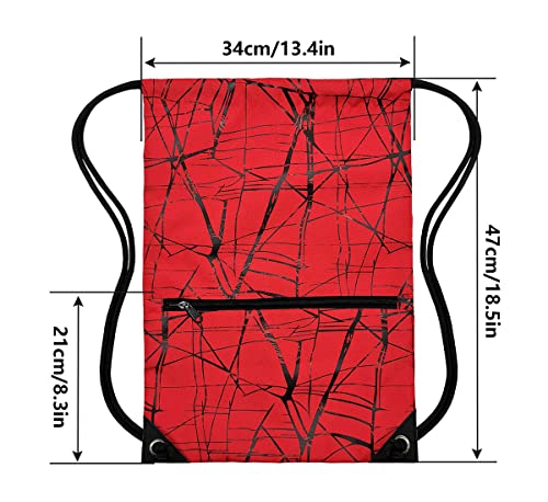 Image of HOLYLUCK Drawstring Backpack Bag Sport Gym Sackpack