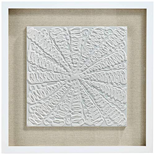 Newhill Designs White Out 23 3/4" Square Framed Wall Art Set Of 2 #TOP2