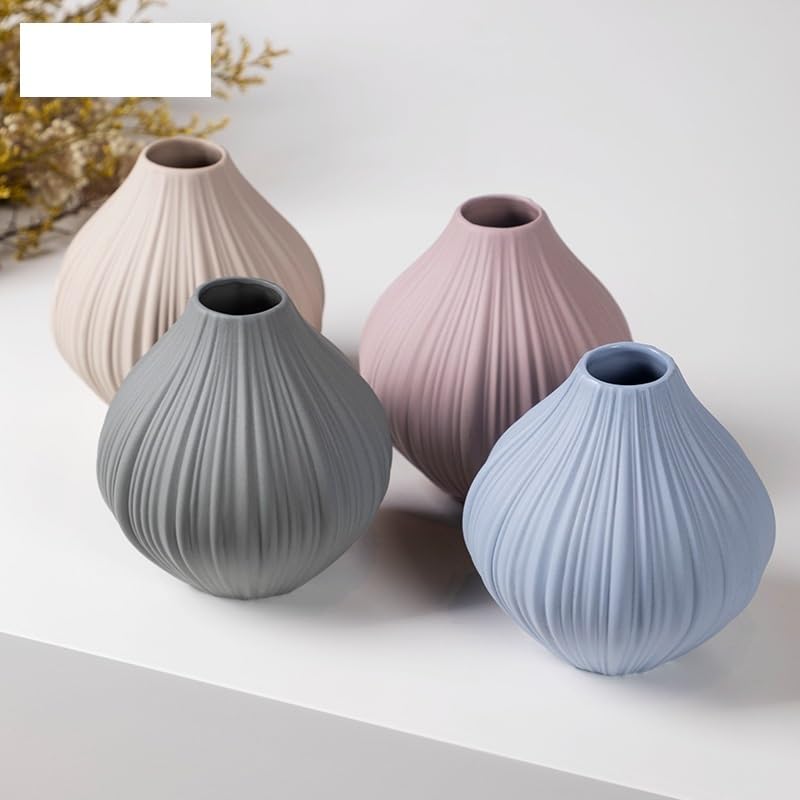 Decorazioni per la Tavola da Pranzo Semplice Camera da Letto Soggiorno Bottiglia Ceramica Piccolo Vaso scrivania mobiletto di Fiori Display Ornamenti Decorazioni per la Cucina(A)