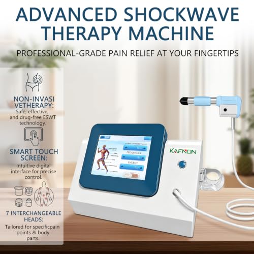 Máquina de terapia con ondas de choque, dispositivo para terapia de ondas de choque FSA y HSA, para recuperación muscular y alivio del dolor articular, no invasivo, sin efectos secundarios, corriente alterna 110 V / 60 Hz, presión de 0,5 a 10 bar miniatura 4