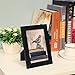 SONGMICS Picture Frames Collage for 8 Photos in 4 x 6 and 1 Single Frame Display Wood Grain Glass Front Black URPF08B