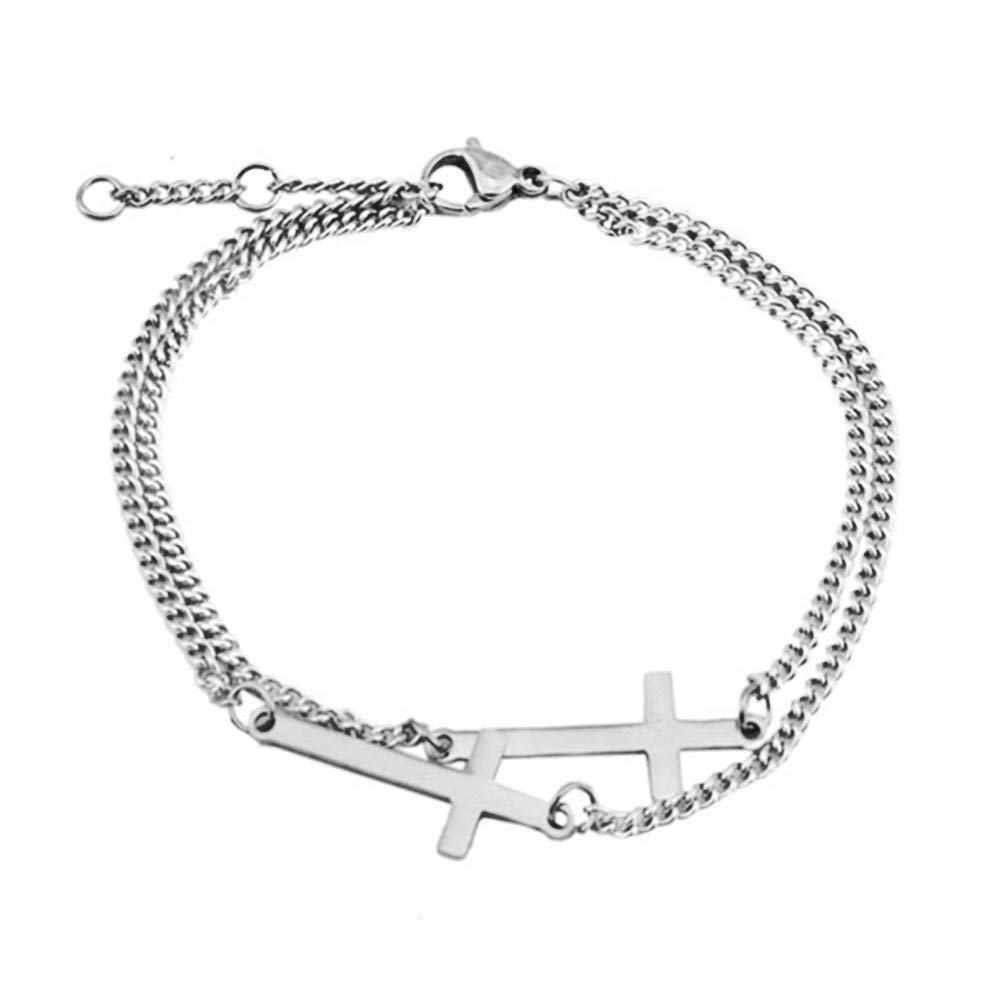 Charm Bracelet Women's Stainless Steel Bracelets Pendant Link Jewelry