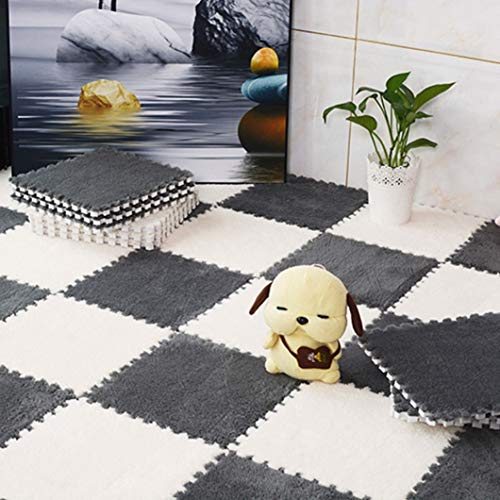 ジョイントマット パズルマット カラー プレイマット おしゃれ サイドパーツ付き 厚手 大判 マイクロファイバー北欧 インテリア 31*31*1*40 転倒防止 保温 滑り止め ベビー 赤ちゃん 子供部屋 フロアマット 防音 洗える 衝撃吸収 柔らかい