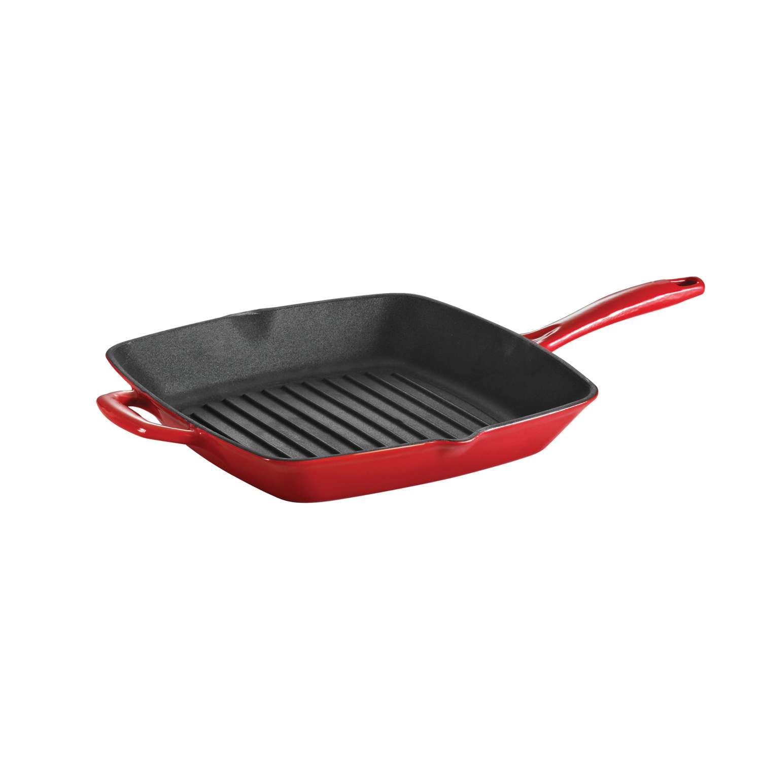 Tramontina Cast Iron Grill Pan - 27cm - Red