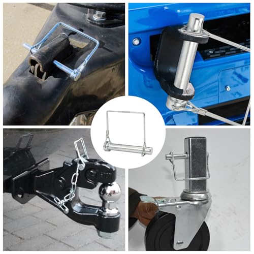 5 Stück Sicherungssplint,M12 x 80 mm Rohrklappsplinte Klappsplint,D-form Karbonstahl Sicherungsbolzen,Klappsplinte 12mm,Sicherungsstift mit Rastverschluss,Sicherungsbolzen,Steckbolzen für Anhänger