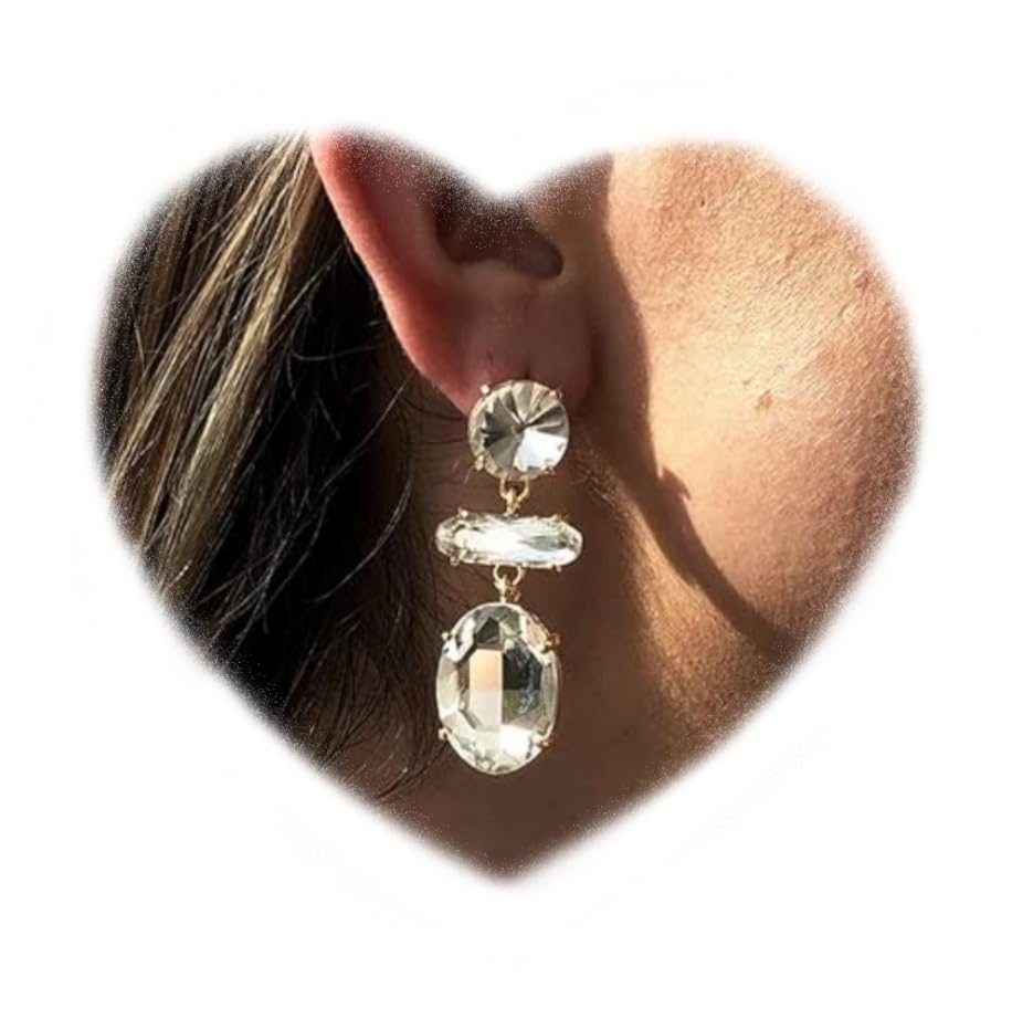 Boucles d'oreilles pendantes en cristal pour sublimer vos tenues de soirée et mariages