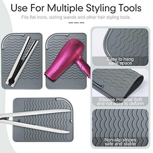 Heat-Resistant-Straightener-Pad-3-Pcs-86-x-62-Inch-Travel-Silicone-Heat-Resistant-Mat-Heat-Mat-for-Curling-Iron-Straightener-Holder-Flat-Iron-Mat-for-Hot-Hair-Dryer-Salon-Tools